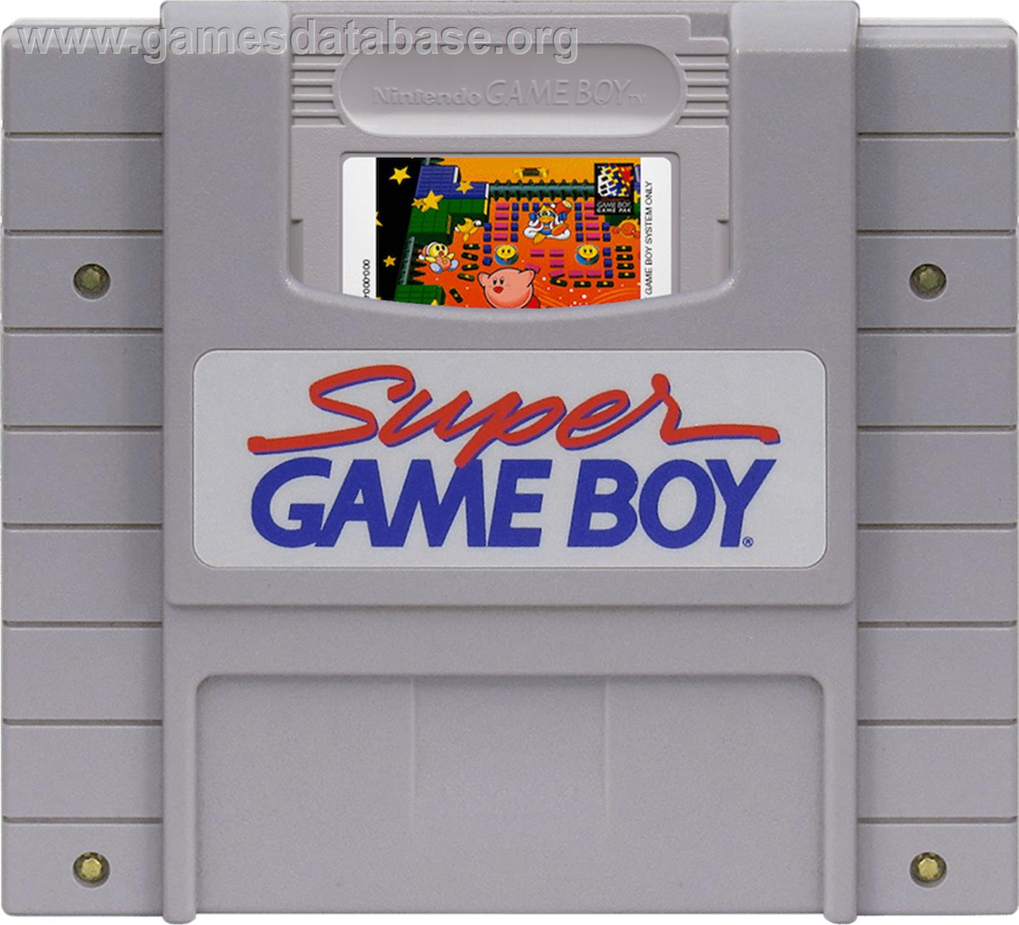 Kirby's Block Ball - Nintendo Super Gameboy - Artwork - Cartridge