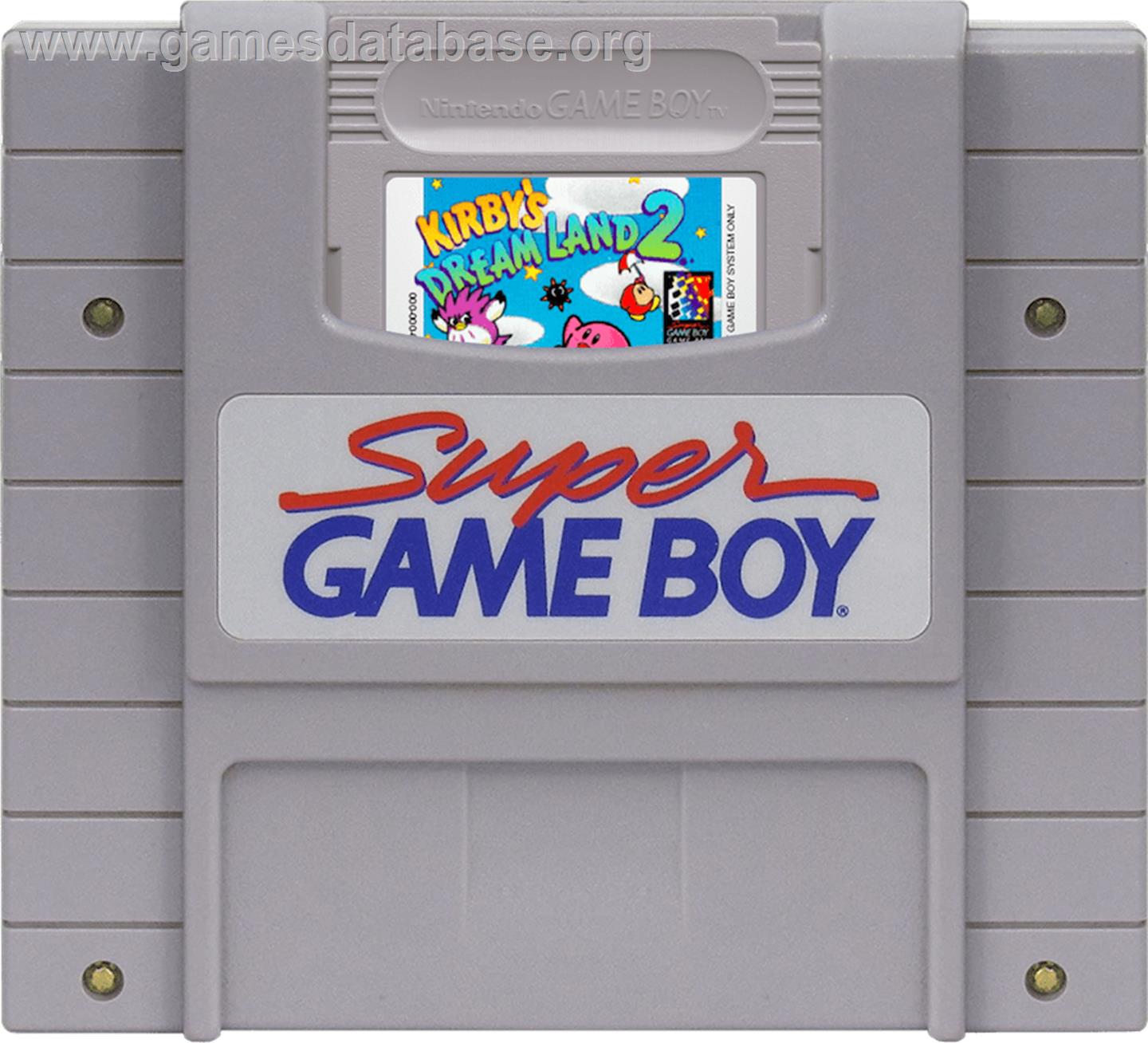 Kirby's Dream Land 2 - Nintendo Super Gameboy - Artwork - Cartridge