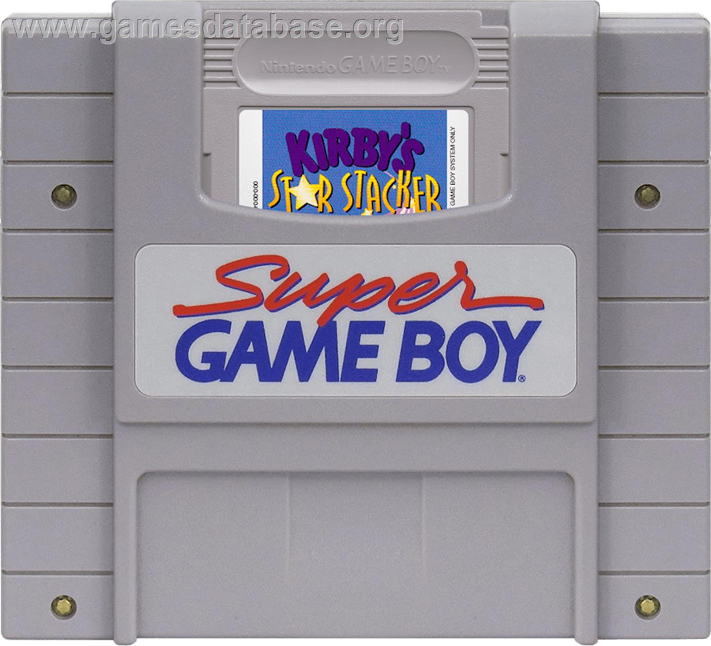 Kirby's Star Stacker - Nintendo Super Gameboy - Artwork - Cartridge
