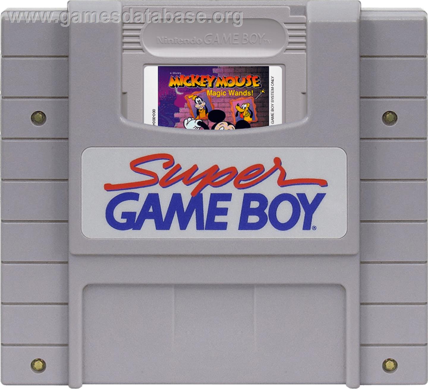 Mickey Mouse - Magic Wand - Nintendo Super Gameboy - Artwork - Cartridge
