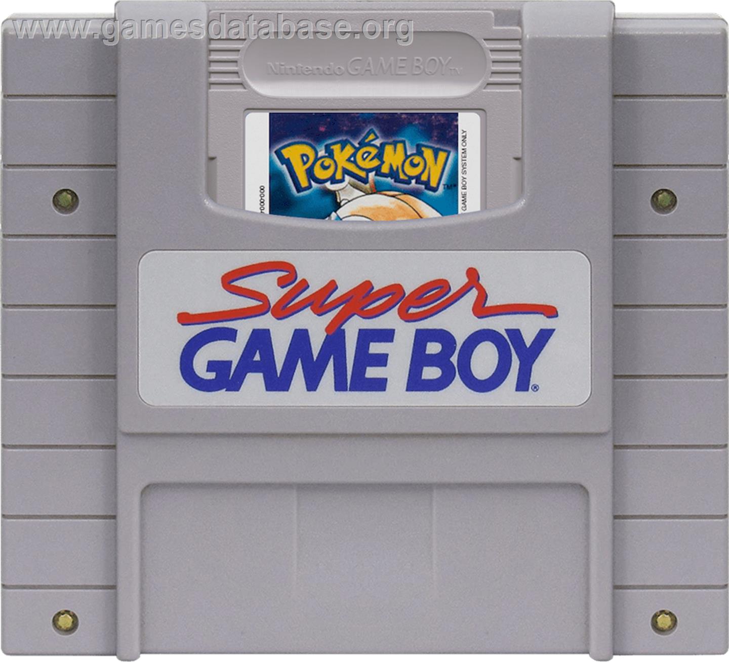 Pokemon - Blue Version - Nintendo Super Gameboy - Artwork - Cartridge