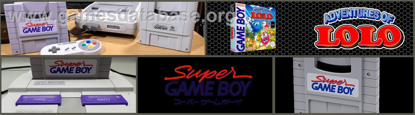 Adventures of Lolo - Nintendo Super Gameboy - Artwork - Marquee
