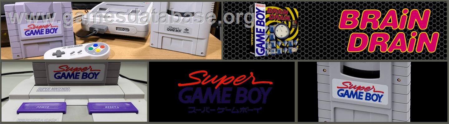 Brain Drain - Nintendo Super Gameboy - Artwork - Marquee
