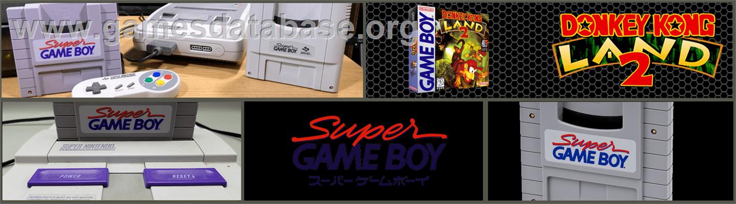 Donkey Kong Land 2 - Nintendo Super Gameboy - Artwork - Marquee