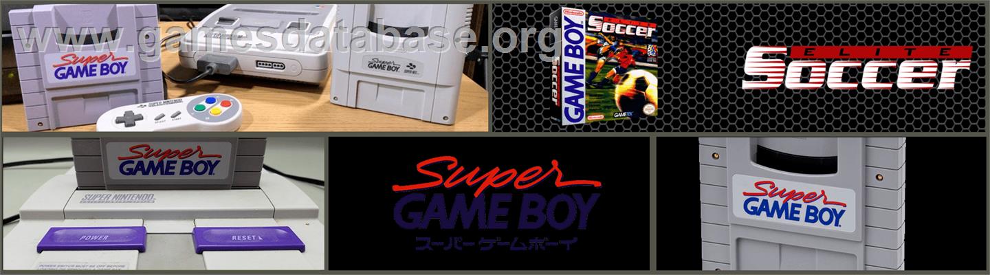 Elite Soccer - Nintendo Super Gameboy - Artwork - Marquee