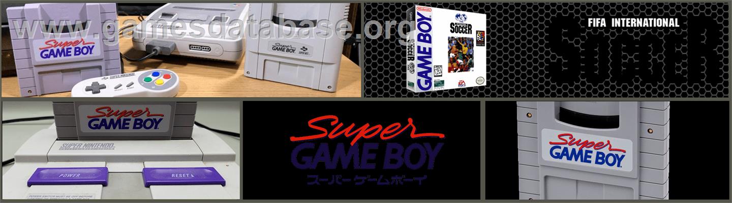 FIFA International Soccer - Nintendo Super Gameboy - Artwork - Marquee