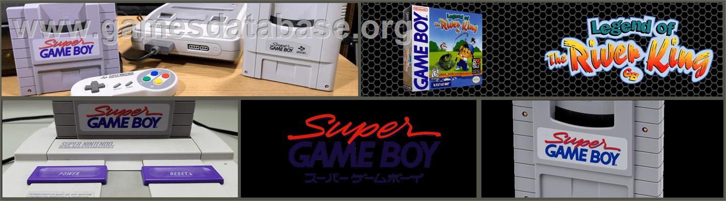 Legend of the River King GB - Nintendo Super Gameboy - Artwork - Marquee