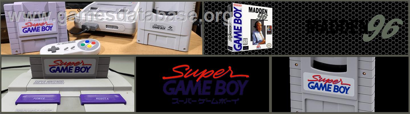 Madden '96 - Nintendo Super Gameboy - Artwork - Marquee