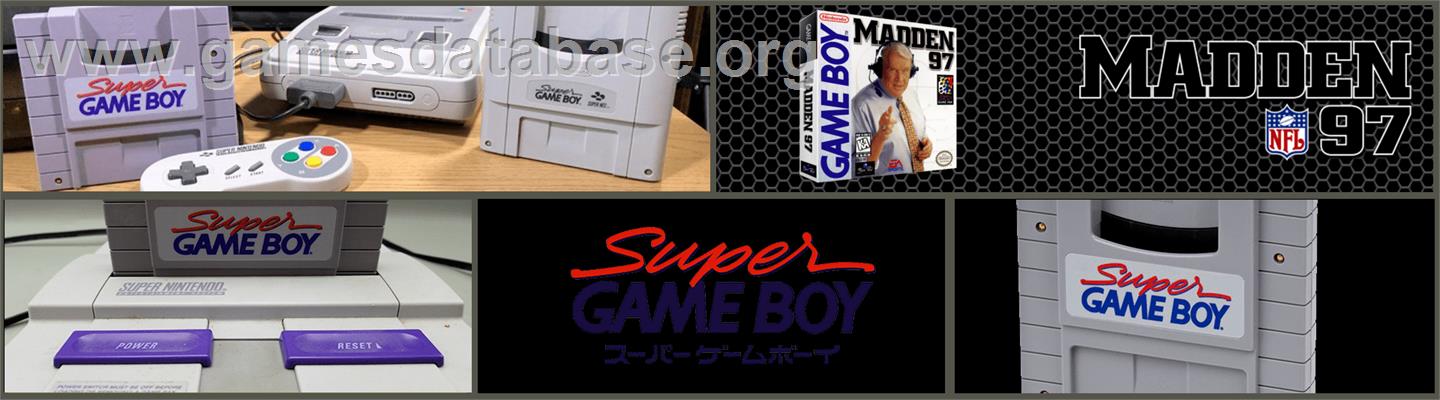 Madden '97 - Nintendo Super Gameboy - Artwork - Marquee