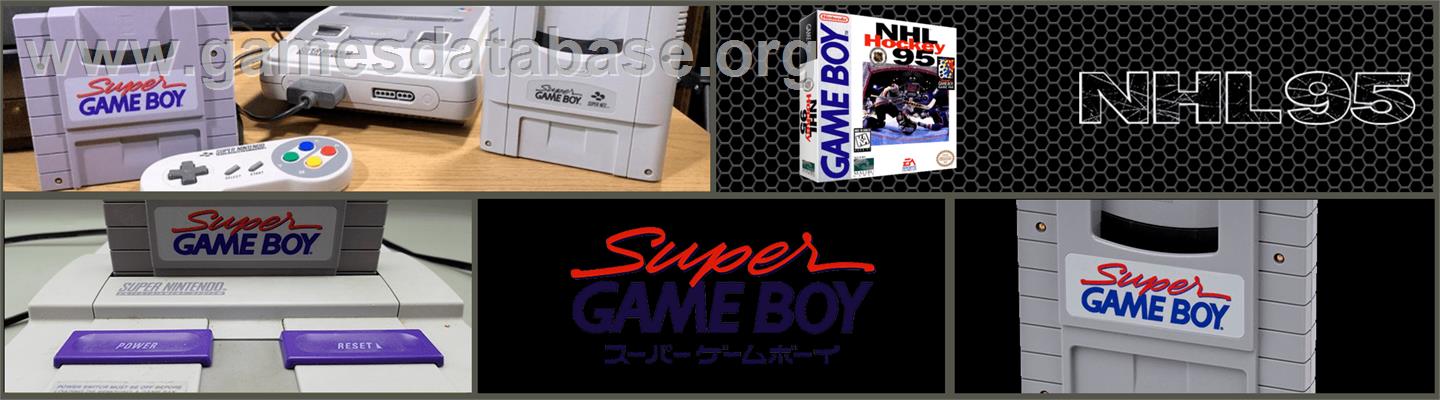 NHL Hockey '95 - Nintendo Super Gameboy - Artwork - Marquee
