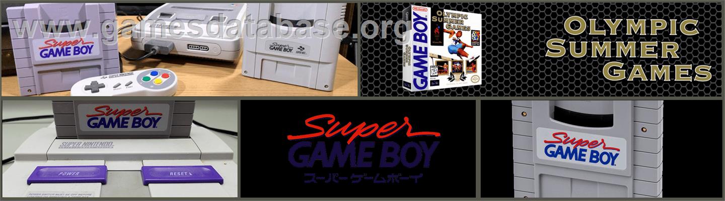 Olympic Summer Games - Nintendo Super Gameboy - Artwork - Marquee