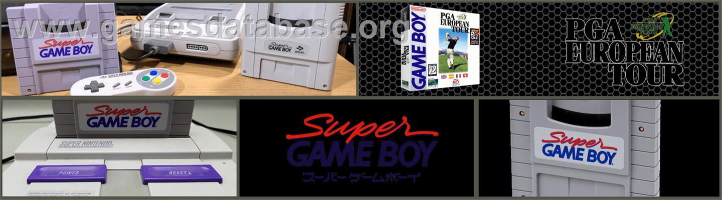 PGA European Tour - Nintendo Super Gameboy - Artwork - Marquee