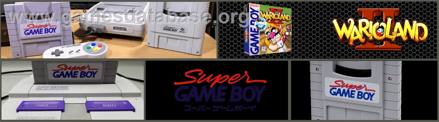 Wario Land II - Nintendo Super Gameboy - Artwork - Marquee