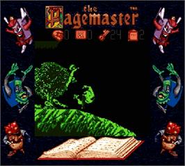 In game image of Pagemaster, The on the Nintendo Super Gameboy.