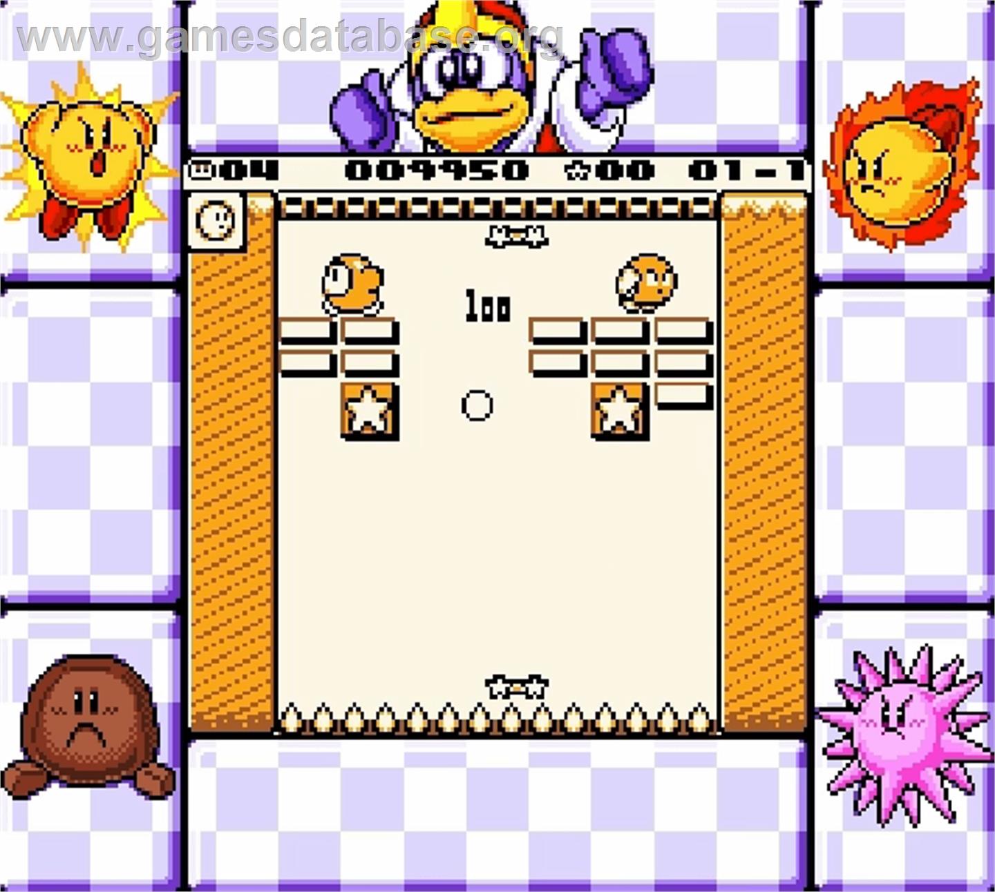 Kirby's Block Ball - Nintendo Super Gameboy - Artwork - In Game