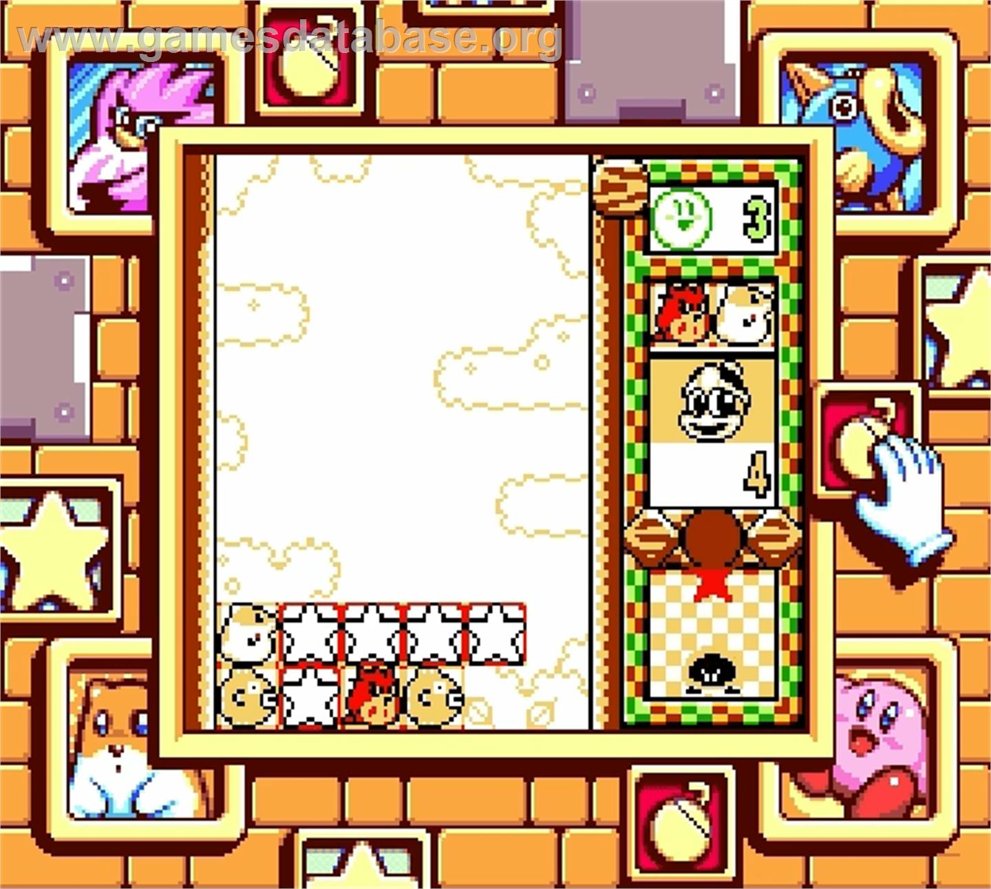Kirby's Star Stacker - Nintendo Super Gameboy - Artwork - In Game