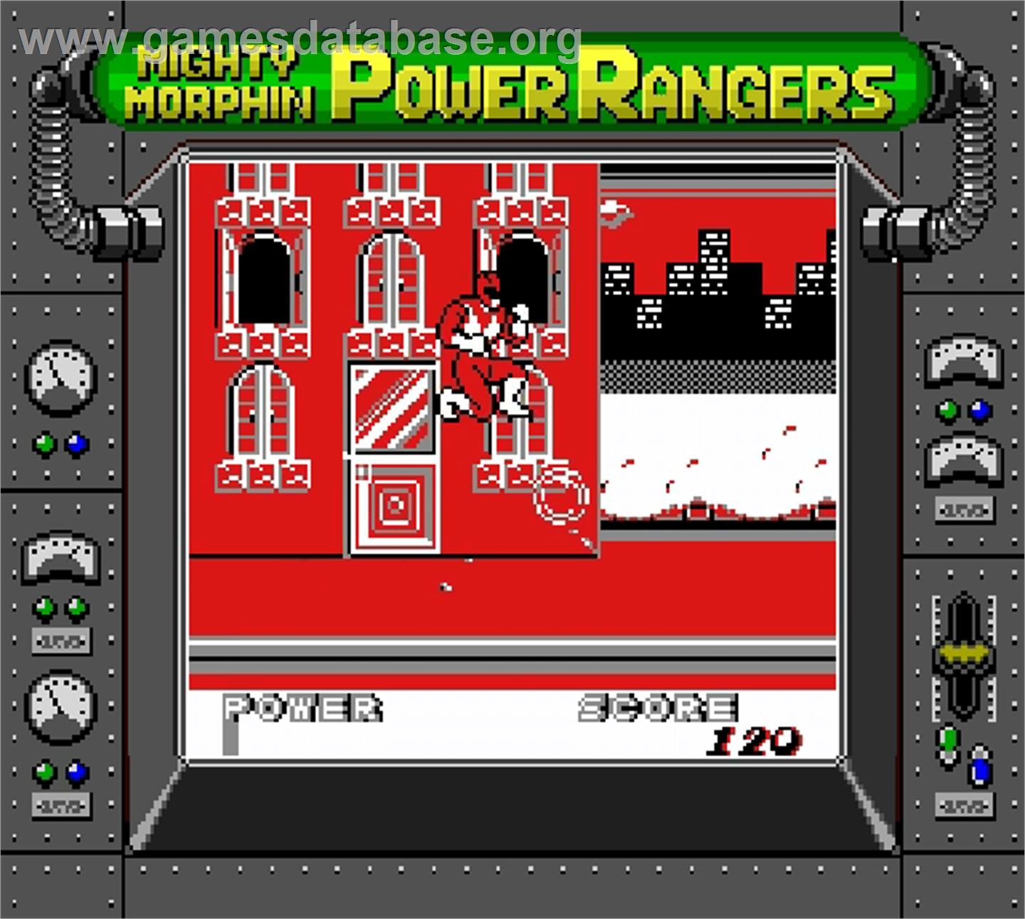 Mighty Morphin Power Rangers - Nintendo Super Gameboy - Artwork - In Game