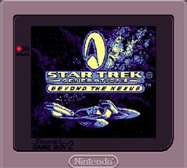 Title screen of Street Fighter II on the Nintendo Super Gameboy.