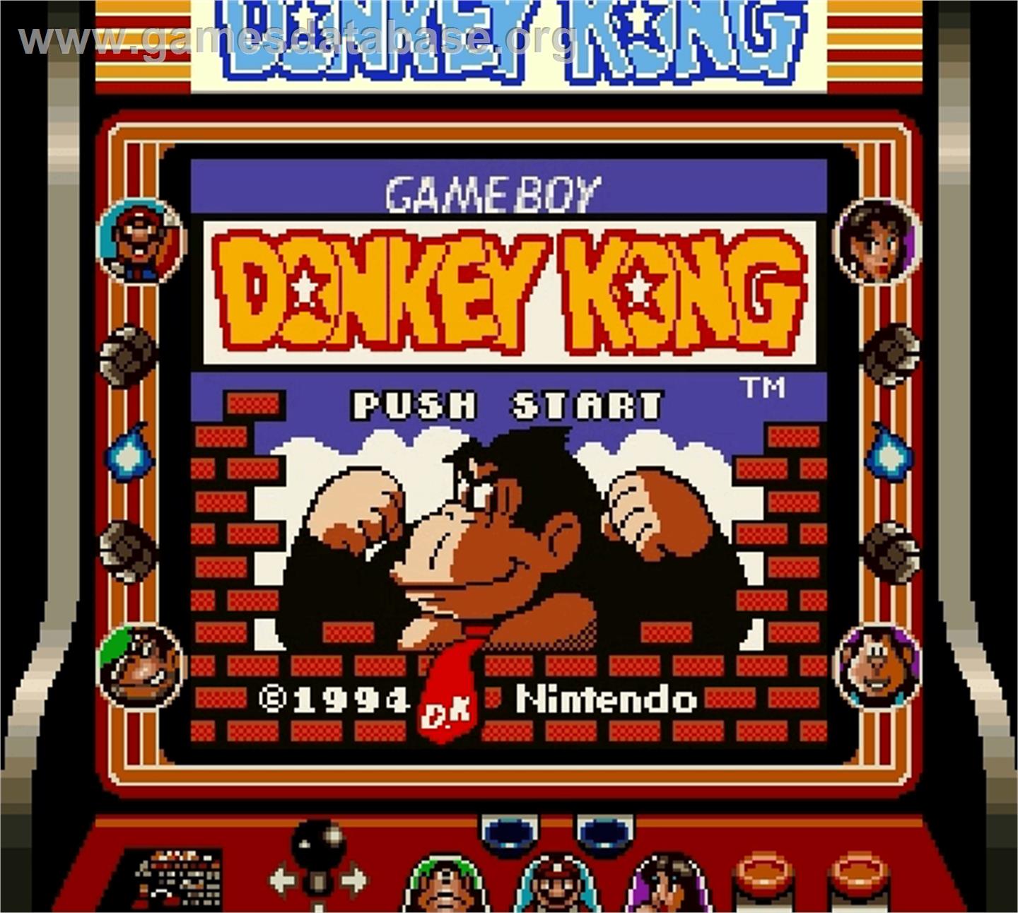 Donkey Kong - Nintendo Super Gameboy - Artwork - Title Screen