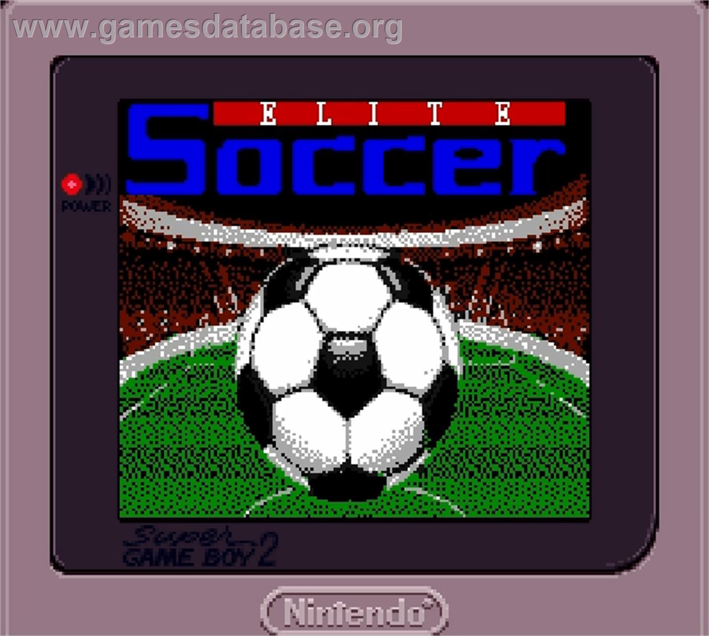 Elite Soccer - Nintendo Super Gameboy - Artwork - Title Screen