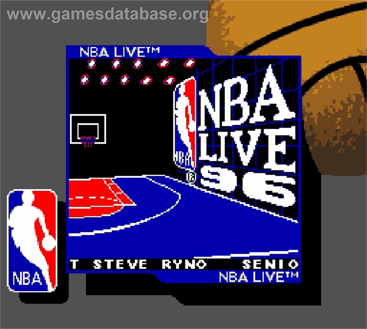 NBA Live 96 - Nintendo Super Gameboy - Artwork - Title Screen
