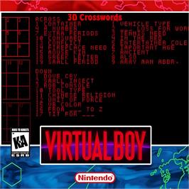 Box cover for 3D Crosswords on the Nintendo Virtual Boy.