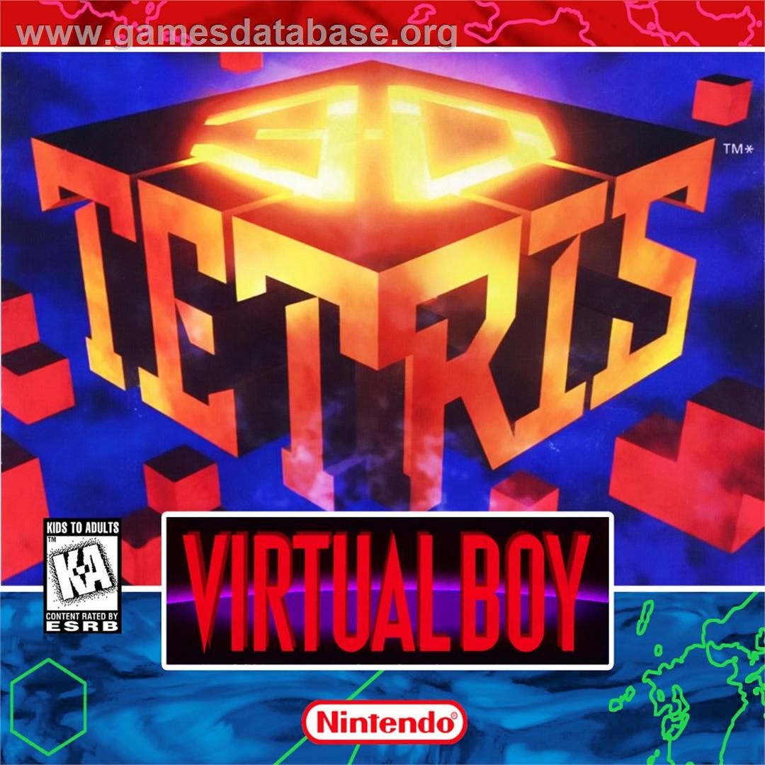 3d Tetris - Nintendo Virtual Boy - Artwork - Box