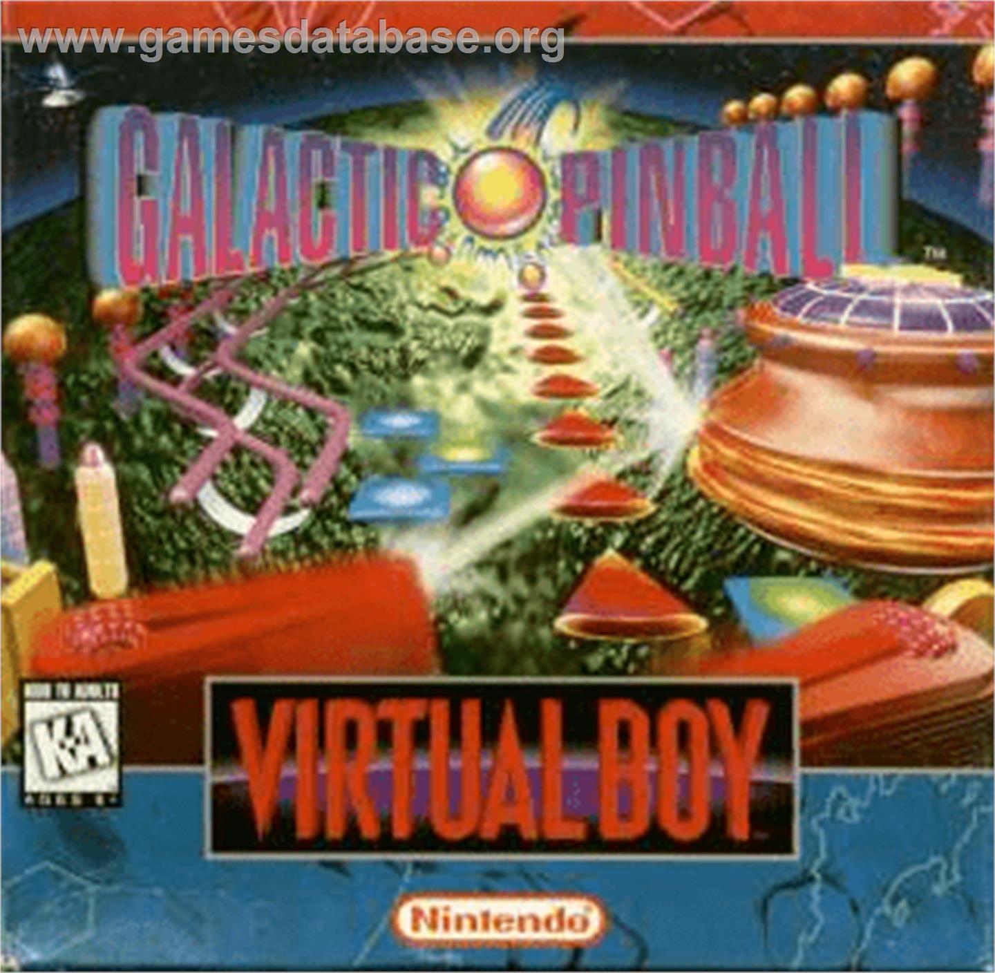 Galactic Pinball - Nintendo Virtual Boy - Artwork - Box