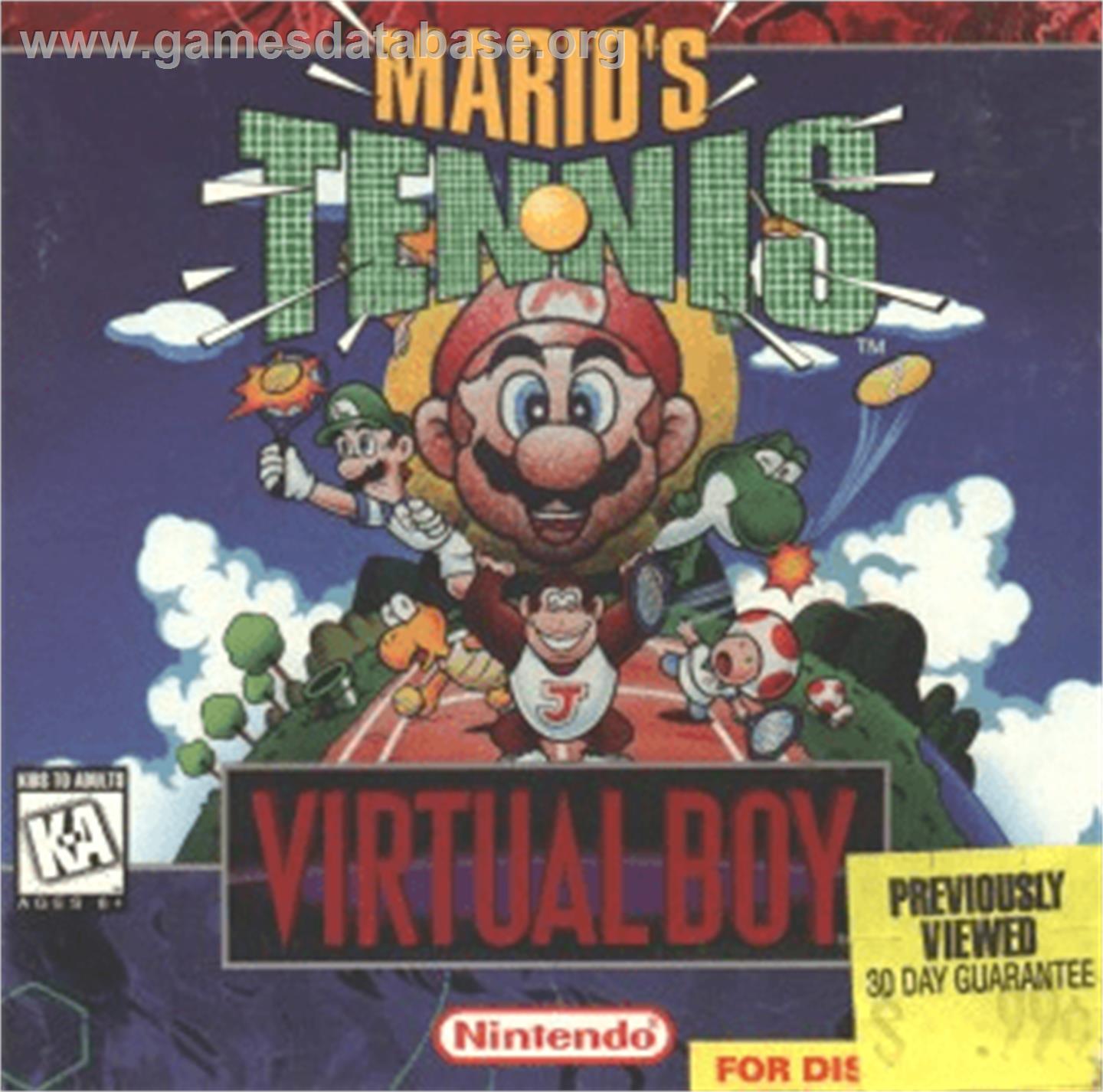 Mario's Tennis - Nintendo Virtual Boy - Artwork - Box