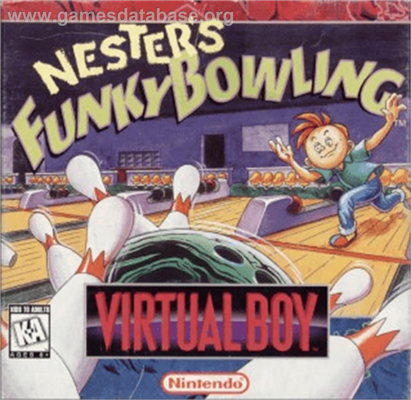 Nester's Funky Bowling - Nintendo Virtual Boy - Artwork - Box