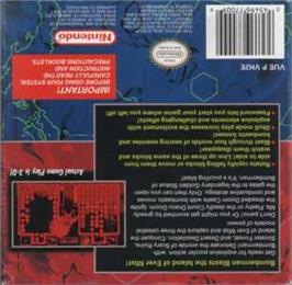 Box back cover for Panic Bomber on the Nintendo Virtual Boy.