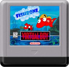 Cartridge artwork for Fishbone on the Nintendo Virtual Boy.