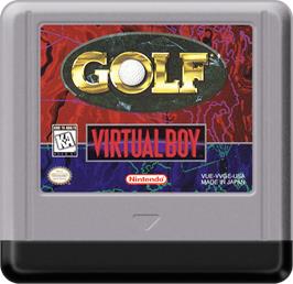Cartridge artwork for Golf on the Nintendo Virtual Boy.