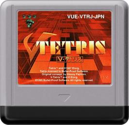 Cartridge artwork for V-tetris on the Nintendo Virtual Boy.