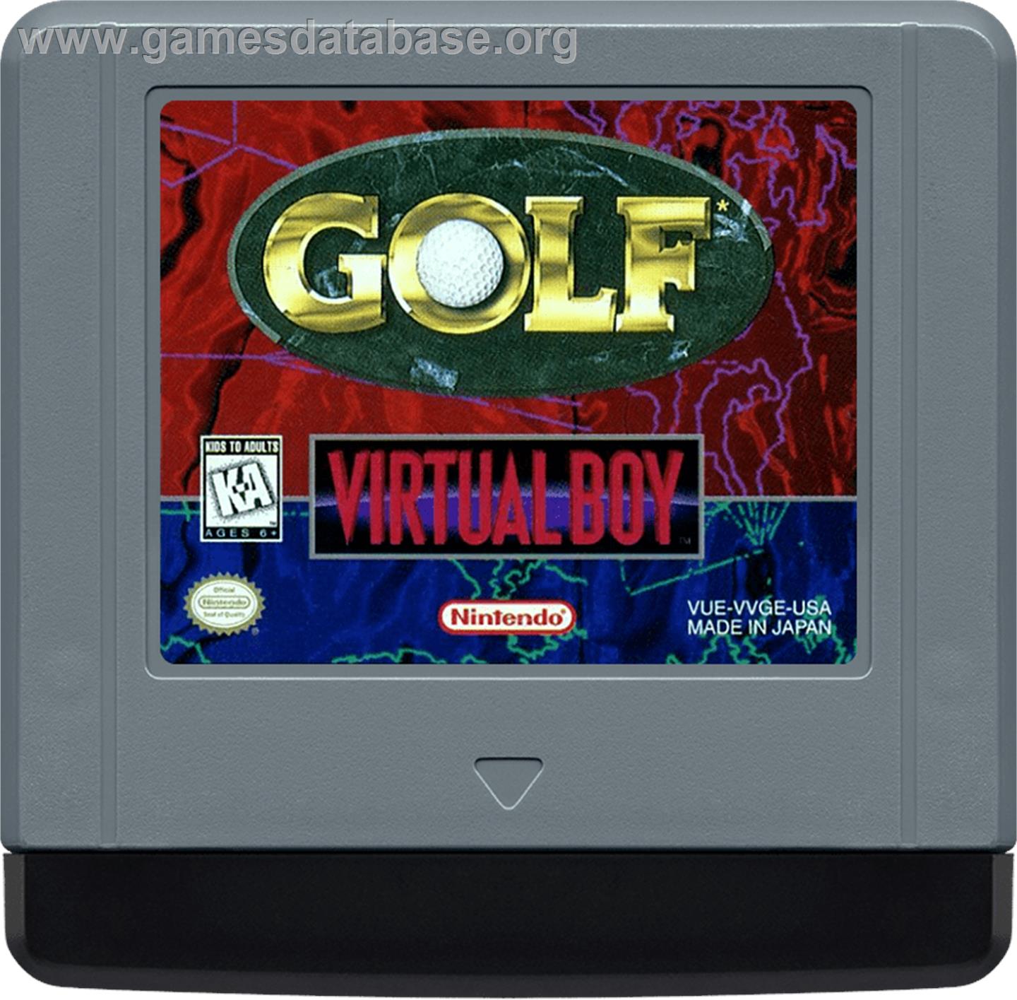 Golf - Nintendo Virtual Boy - Artwork - Cartridge