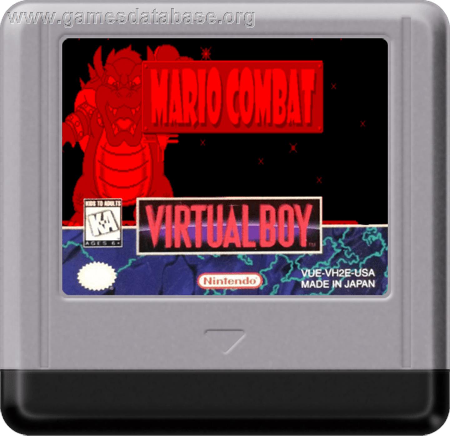 Mario Combat - Nintendo Virtual Boy - Artwork - Cartridge