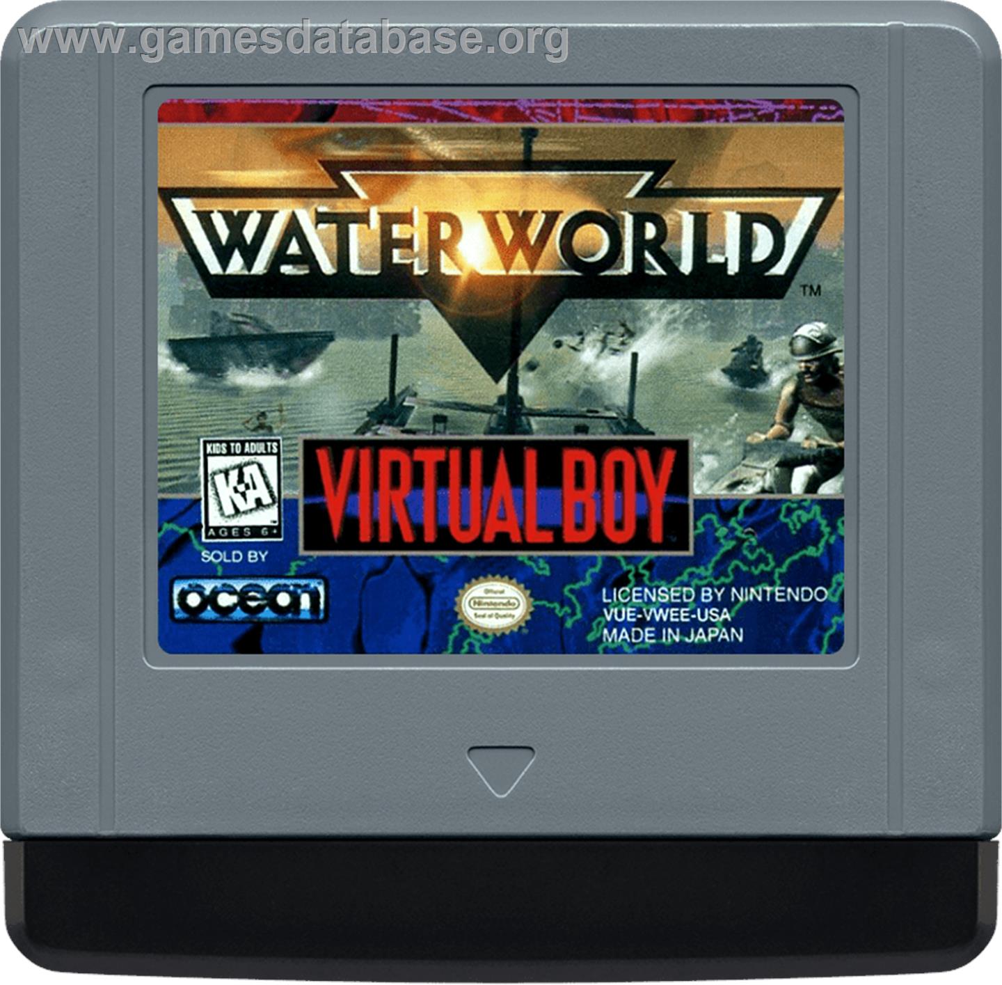 Waterworld - Nintendo Virtual Boy - Artwork - Cartridge