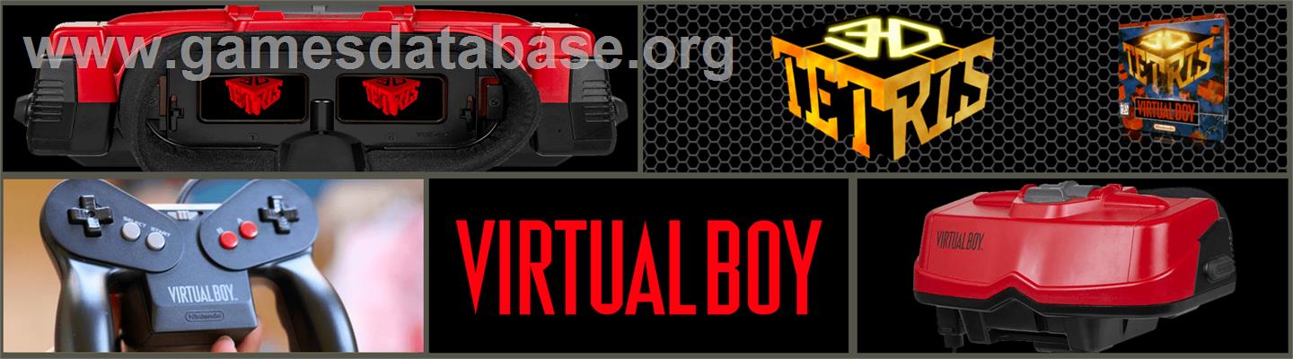 3d Tetris - Nintendo Virtual Boy - Artwork - Marquee