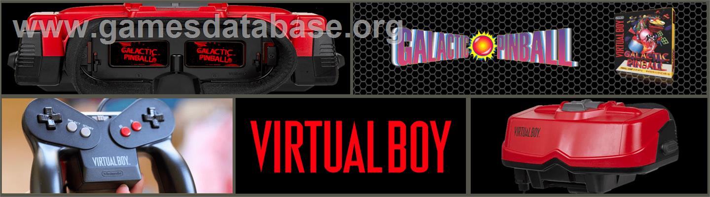 Galactic Pinball - Nintendo Virtual Boy - Artwork - Marquee