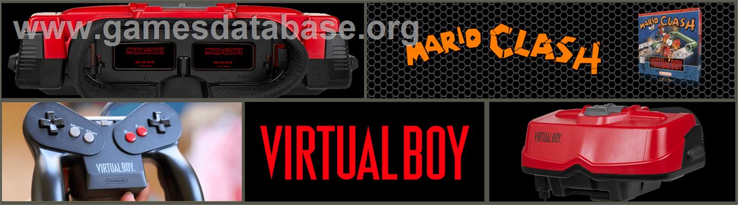 Mario Clash - Nintendo Virtual Boy - Artwork - Marquee