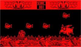 In game image of Fishbone on the Nintendo Virtual Boy.