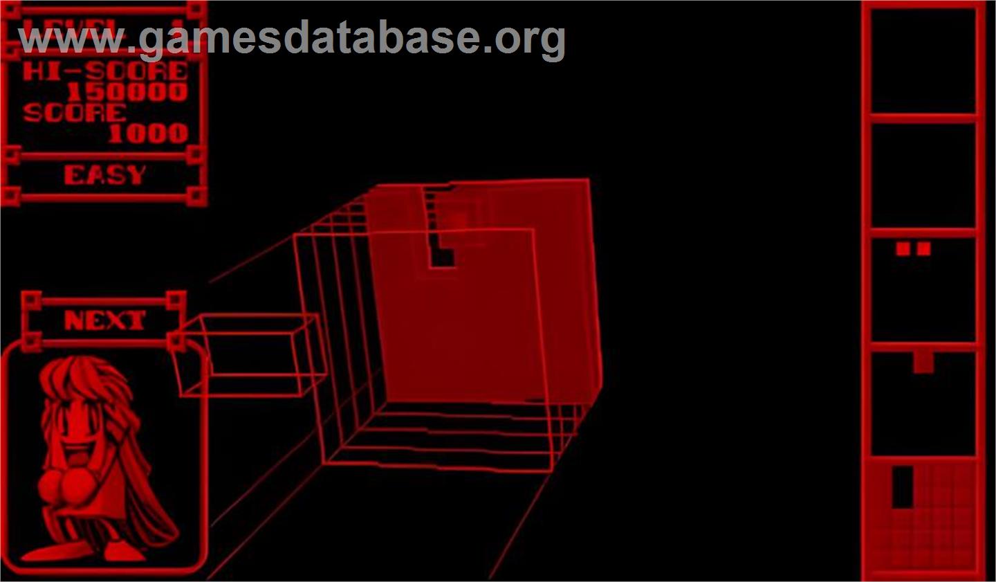 3d Tetris - Nintendo Virtual Boy - Artwork - In Game
