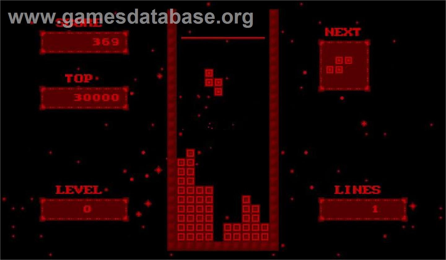 V-tetris - Nintendo Virtual Boy - Artwork - In Game