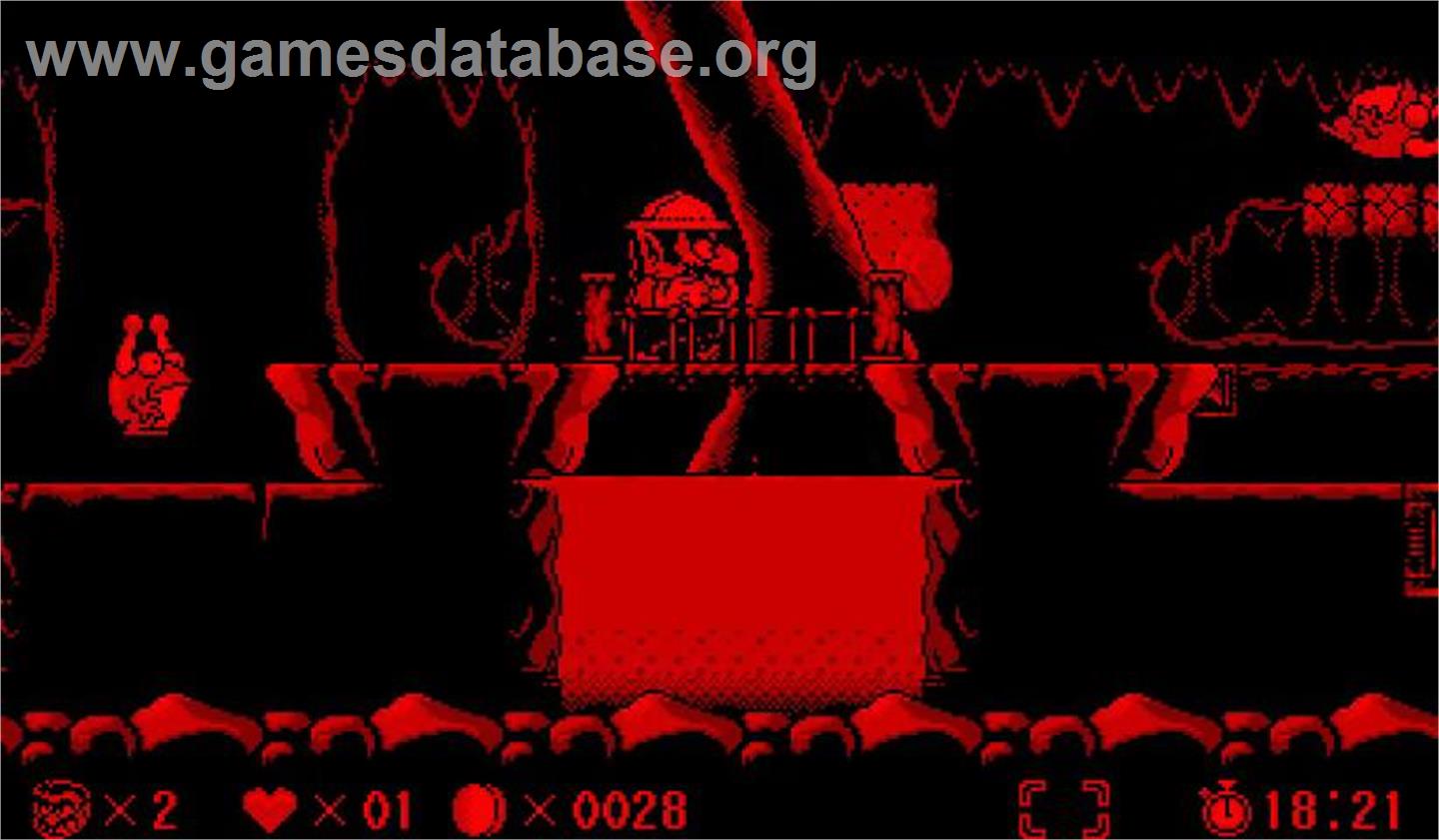 Virtual Boy Wario Land - Nintendo Virtual Boy - Artwork - In Game