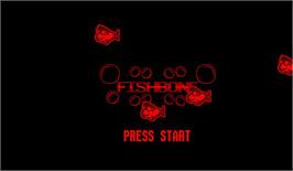 Title screen of Fishbone on the Nintendo Virtual Boy.