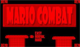 Title screen of Mario Combat on the Nintendo Virtual Boy.