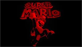 Title screen of Mario Vb on the Nintendo Virtual Boy.