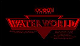 Title screen of Waterworld on the Nintendo Virtual Boy.