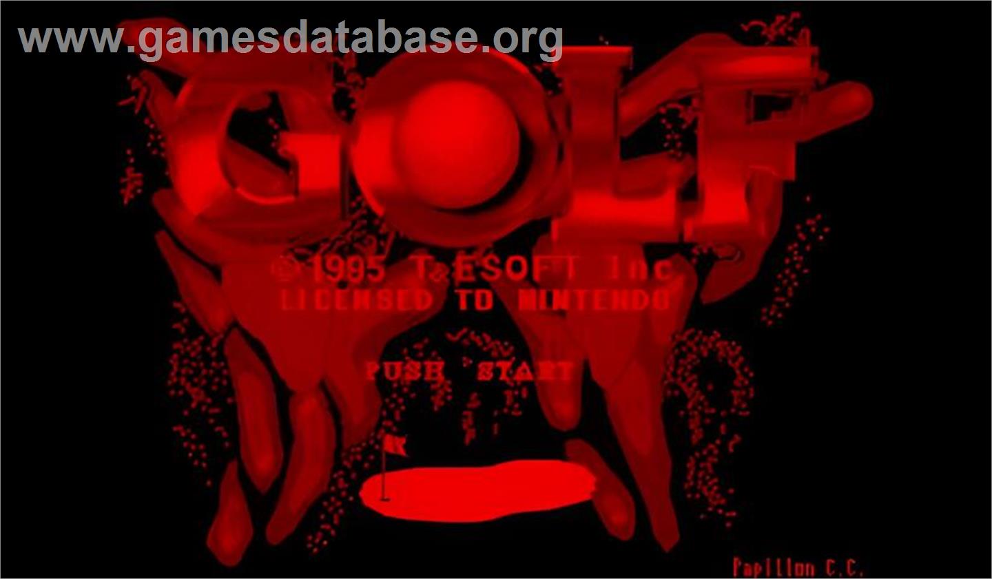 Golf - Nintendo Virtual Boy - Artwork - Title Screen