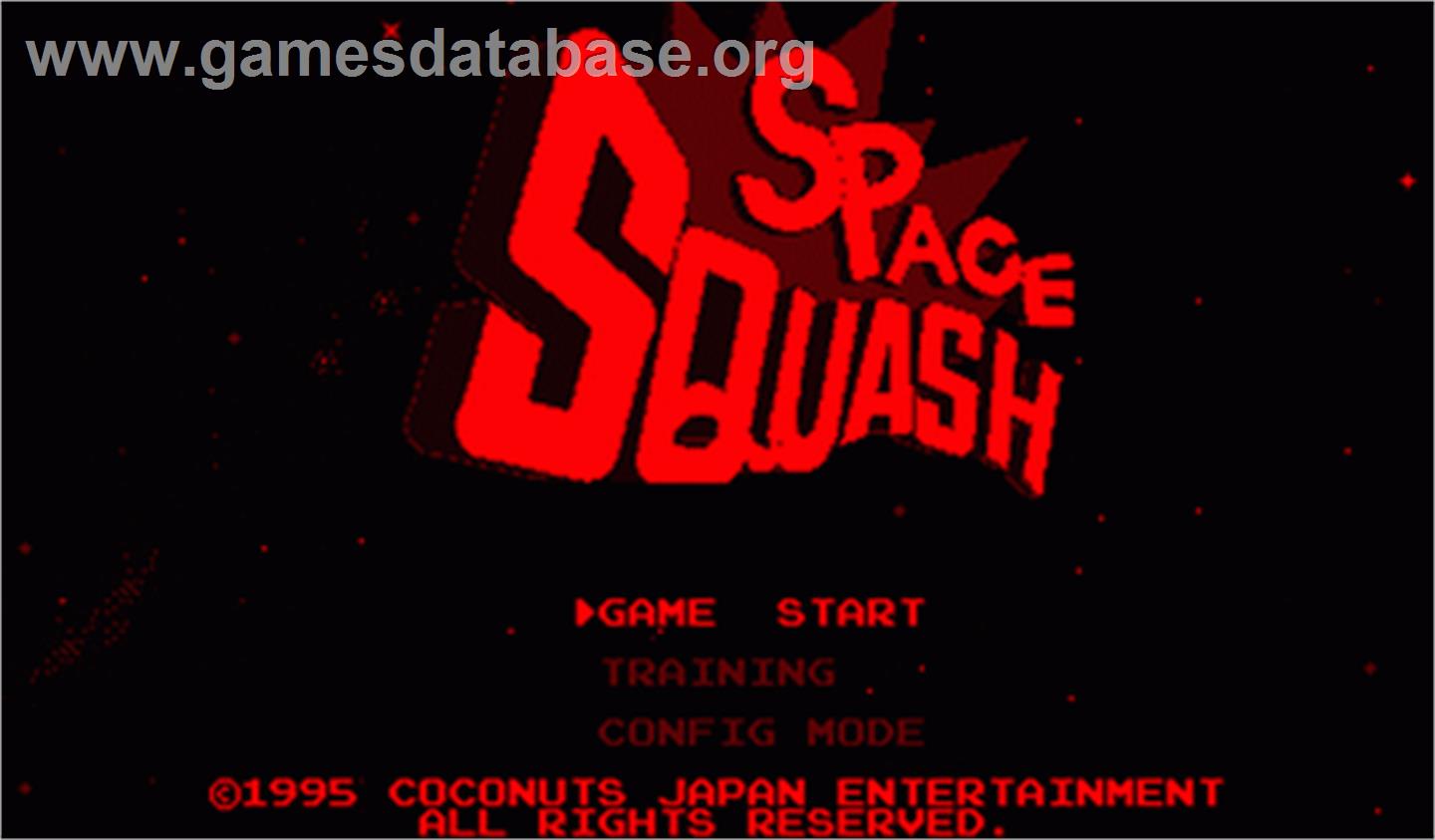 Space Squash - Nintendo Virtual Boy - Artwork - Title Screen